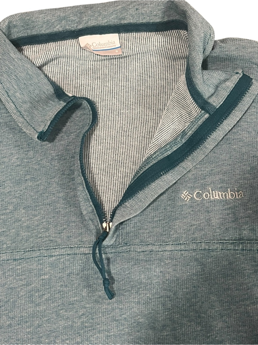 Columbia Men's 1/4 Zip Heathered Fleece Pullover - Size S - Picture 5 of 5